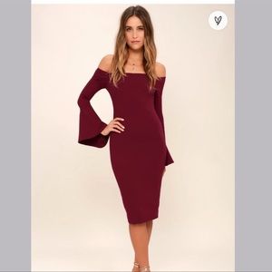 NWT black off the shoulder Lulus. Small.